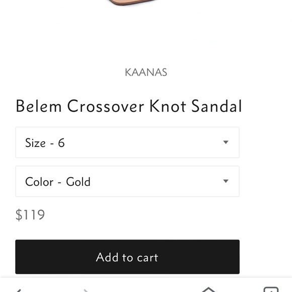KAANAS Belem Crossover Knot Sandal - Picture 5 of 5